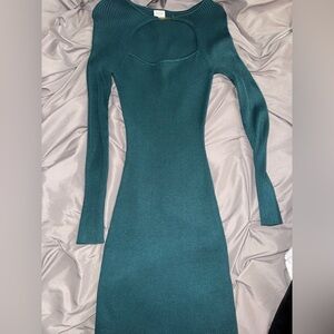 Abercrombie & Fitch Teal Long Sleeve Dress